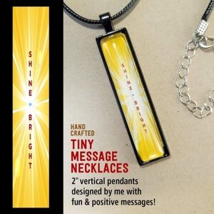 SHINE BRIGHT Vertical Pendant Necklace